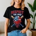 thumbnail image 2 of Respect The Drip Baseball Ice Cream Drip 4Th Of July, Baseball Shirt,Game Day Shirt,Game Day Baseball, American Baseball, 2 of 5