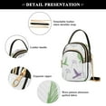 thumbnail image 4 of FORMRS Crossbody Bag for Women Quilted Travel Shoulder Cell Phone Purse with Chain Strap Handbag, Purple Birds, 4 of 7