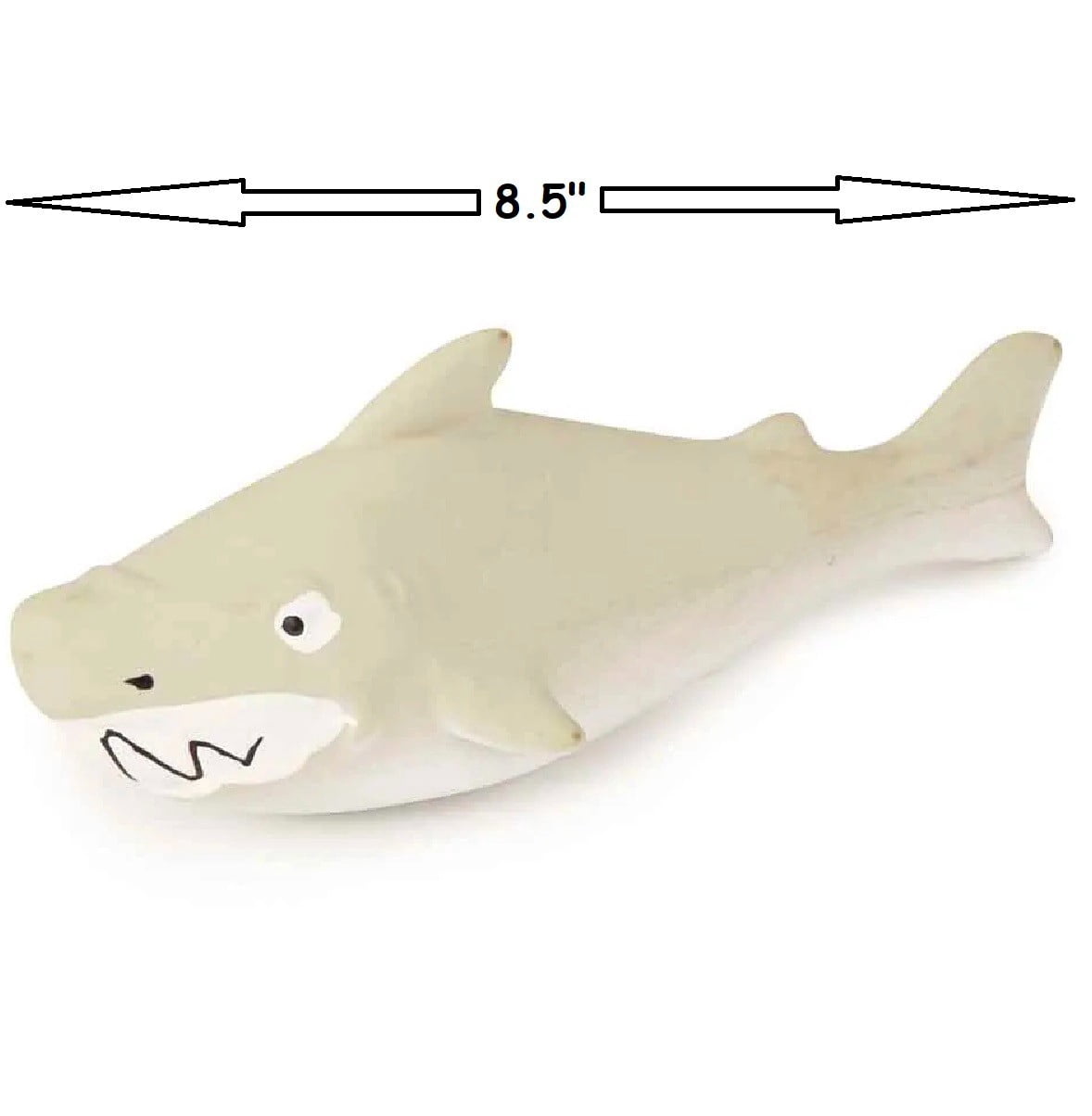 Soft Latex Dog Toy Alligator Shark or Set of Both Fun Googly Eyed Retro Squeaker (Set of Both Toys)