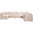 thumbnail image 2 of Meridian Furniture Jacob Sectionnel Modulaire en Velours Rose, 2 of 10