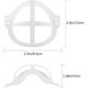 thumbnail image 2 of 6 marcos 3D reutilizables y lavables Marco de soporte de cubierta facial de silicona para soportes internos de máscara, protector de nariz y boca esquí esquí Gafas de esquí, 2 of 5