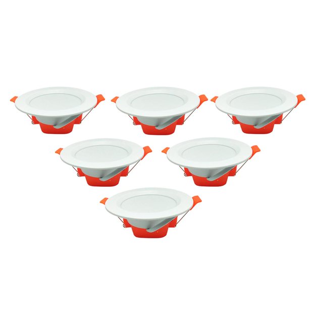 Lámpara De tejado Empotrada LED Empotrable De ángulo Ajustable Regulable-3500K / 6500k 6pcs 3500K BLESIY Downlight LED regulable