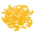 thumbnail image 1 of 100x Badminton String Pad Racket Racquet Grommet 0.43x0.16inch/0.6x0.18inch - Yellow S, 1 of 7