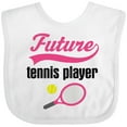 thumbnail image 3 of Inktastic Future Tennis Player Baby Girl Girls Baby Bib, 3 of 4