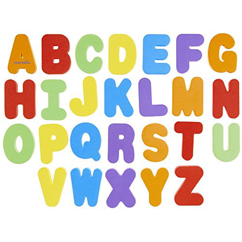 Munchkin impara giocattolo da bagno 36 Bagnoschiuma lettere e numeri Lettere A-Z Numeri 
