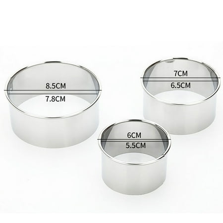 

3Pcs Stainless Steel Dumpling Maker Dumpling Wrapper Dough Cutter Pastry Tools Kitchen Accessories 3pcs Uncosinb