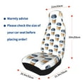 thumbnail image 6 of Haiem Coffee To Go Pattern Printed Car Seat Covers Set of 2, Universal Fit Car Seat Covers,Protective Seat Covers,Comfortable Car Seat Covers, Easy Installation Seat Covers, 6 of 9