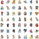 thumbnail image 3 of CQBB 100 pcs Mixed Stickers for Kids, Kawaii Princess Stickers for Water Bottle Laptop Waterproof, 3 of 5