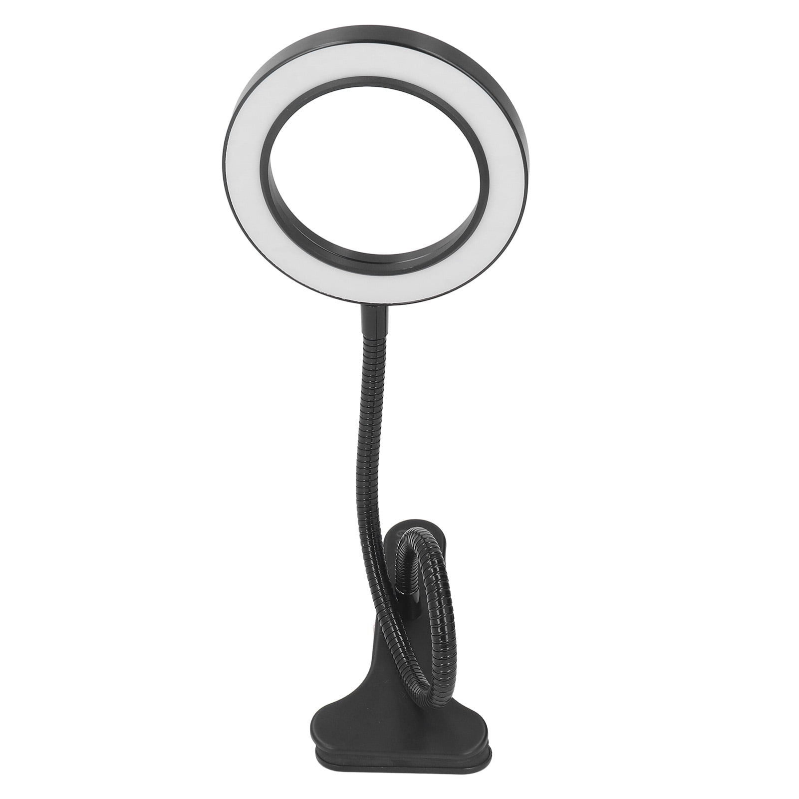 Rewera Clip On LED Ring Light 3 Color 10 Brightness Flexible Gooseneck USB Powered LED Desk Lamp with Remote Control