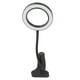 thumbnail image 5 of Lámpara de escritorio LED con clip, anillo de luz LED de 3 colores, 10 niveles de brillo, cuello de cisne flexible, alimentada por USB y control remoto, 5 of 15