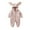 Pink, variant on Rhoudy Spring Bodysuit For Boys O Neck Long Sleeve Onesies For Babies Hooded Jumpsuit Fall And Winter Adorable For Outdoor Adventures Basic Playsuit Beige 18-24 Months