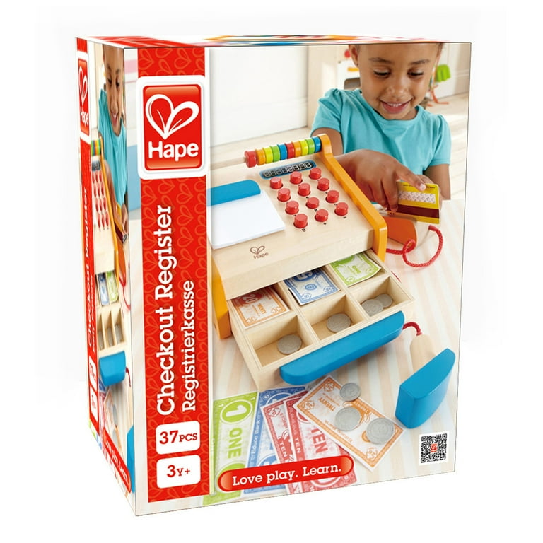 Free Shipping! Hape Checkout Register Kid's Wooden Pretend