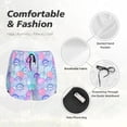 thumbnail image 4 of KLL Watercolor Sea Shells 1 Pattern Shorts Women,Athletic Shorts High Waisted Running Shorts Pocket Sporty Short Gym Elastic Workout Shorts-X-Large, 4 of 7