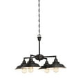thumbnail image 2 of Westinghouse Westinghouse Lighting 6129200 Iron Hill Vintage-Style Three Light Indoor Chandelier/Semi-Flush Mount Ceiling Fixture, Oil-Rubbed Bronze Finish with Highlights, 2 of 3