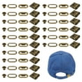 thumbnail image 1 of Hebilla de Gorro de Acero Inoxidable Uxcell [16Set] - Reemplazo de Hebilla para Reparación de Correas de Gorras - [Bronce], 1 of 7