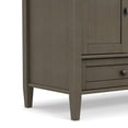 thumbnail image 3 of Simpli Home Warm Shaker 47 inch Wide Solid Wood TV Stand in Farmhouse Grey For TVs up to 50 inches, 3 of 11