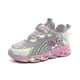 thumbnail image 2 of Zapatillas de deporte informales Led para niñas, zapatos de exterior con estampado de princesa Elsa, zapatos antideslizantes iluminados para primavera, 2 of 4