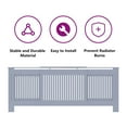 thumbnail image 3 of vidaXL Radiator Cover Radiator Guard for Home Office Heater Cabinet Cover Engineered Wood, 3 of 8