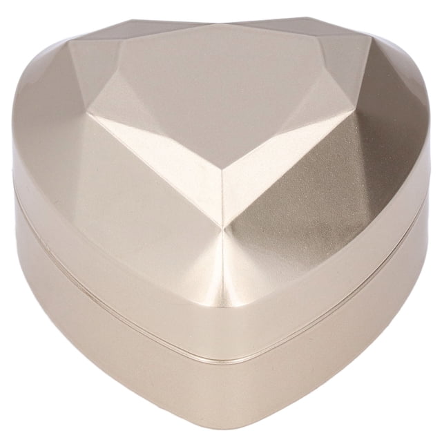 Caja de anillos LED, lujoso y elegante tratamiento esmerilado, terciopelo suave, buena textura, caja de regalo de joyería para compromiso y boda