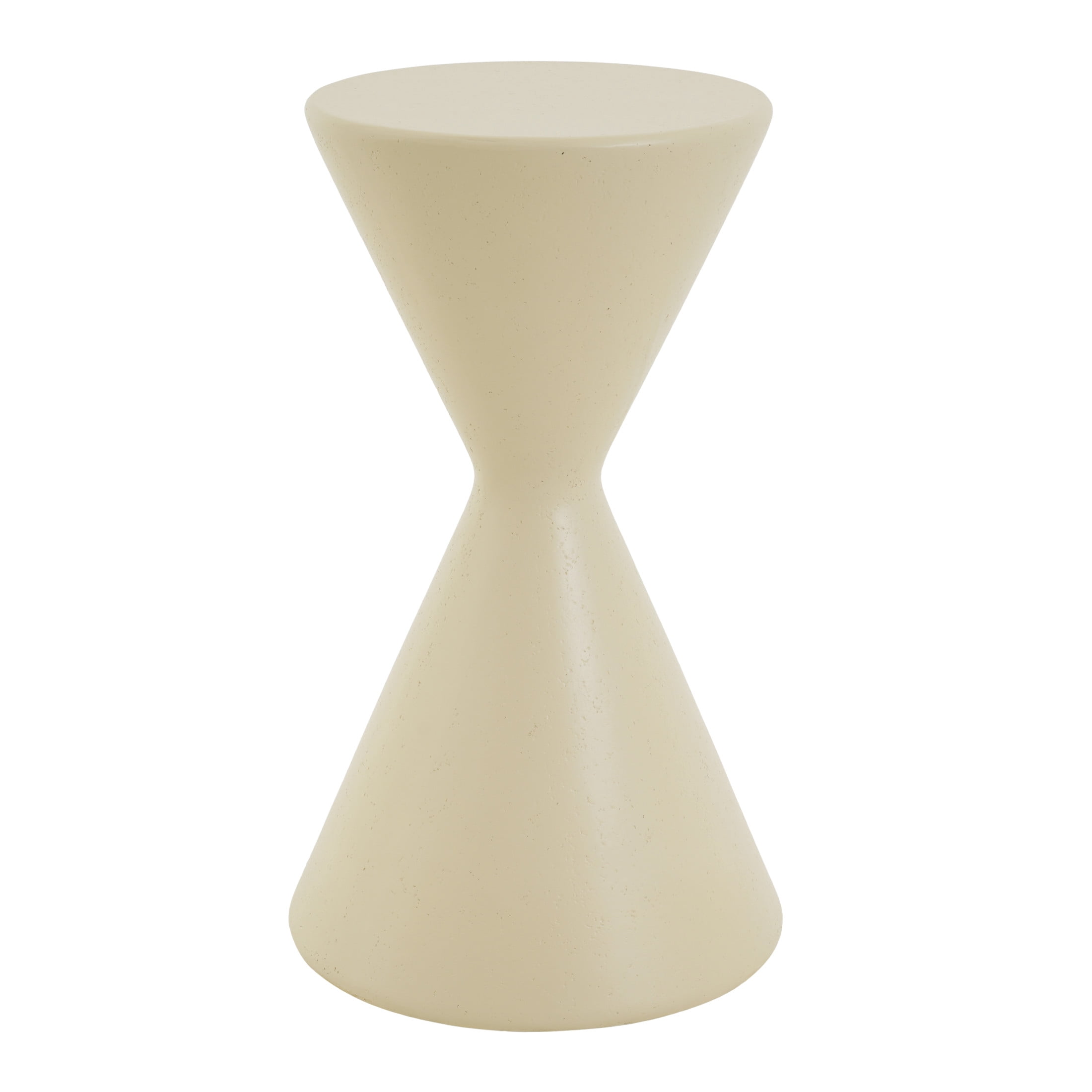 Christopher Knight Home 22.3"H Modern Round Garden Pedestal, Indoor Outdoor MGO Plant Stand, Beige