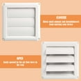 thumbnail image 3 of Deago Louvered Dryer Vent Cover 4 inch for Outdoor/Indoor Fit Diameter 4" Vent Duct Opening - with Built-in Pest Guard Screen and Screws, 3 of 7