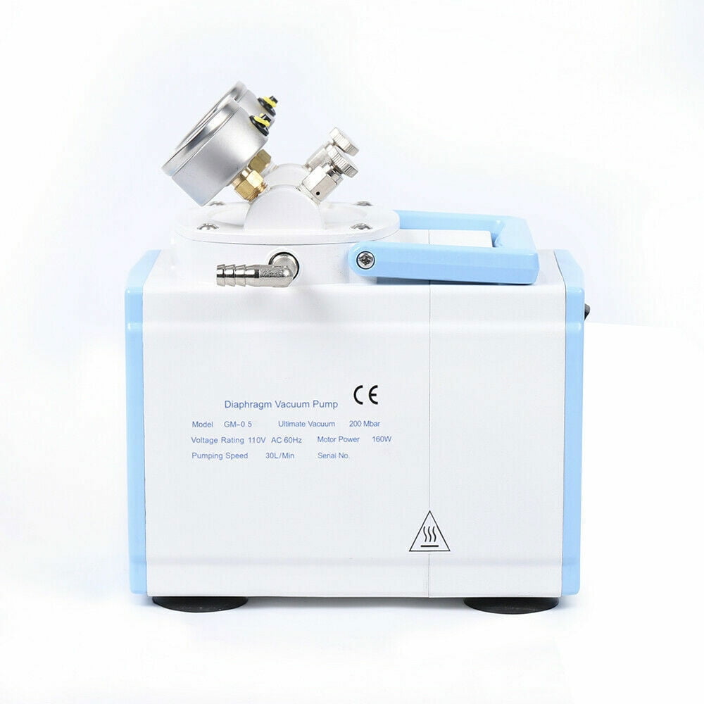 DENSET 0.5A Oil Free Diaphragm Vacuum Pump For Vacuum Filtration Lab Tool 30L/min 110V