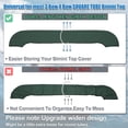 thumbnail image 3 of Funda de almacenamiento para bimini Unique Bargains con 2 correas fijas, bolsa de almacenamiento para bimini de barco, resistente al sol, universal para 3 y 4 arcos, verde cazador, 91 pulgadas, 3 of 7