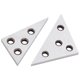 thumbnail image 3 of Solid Angle Plate Set 30-60-90 Degree & 45-45-90 Degree, Triangle Angle Block Hardened Steel with Precision Ground Angle, 3 of 5