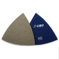 thumbnail image 1 of 80 mm, 93 mm Almohadillas de pulido de diamante húmedo/seco triangulares Granito Mármol 80mm 60 Cola Almohadillas de pulido de diamante, 1 of 5