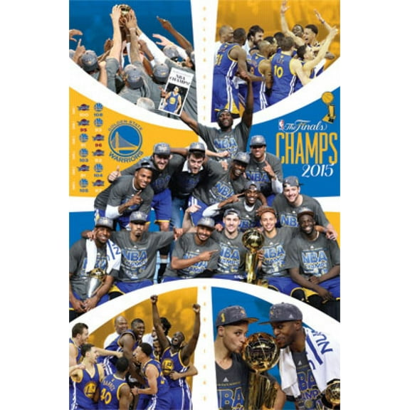 2015 Golden State Warriors NBA Finals - Celebration Poster Print (22 x 34)