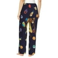 thumbnail image 3 of Bill Cipher Women's Pajama Pants Comfy Casual Loose Sleep Bottoms Pants Drawstring Wide Leg Long Lounge Pants, 3 of 8