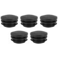 thumbnail image 1 of Black Plastic 35mm Dia Blanking End Caps Round Tube Insert 5 Pcs, 1 of 4