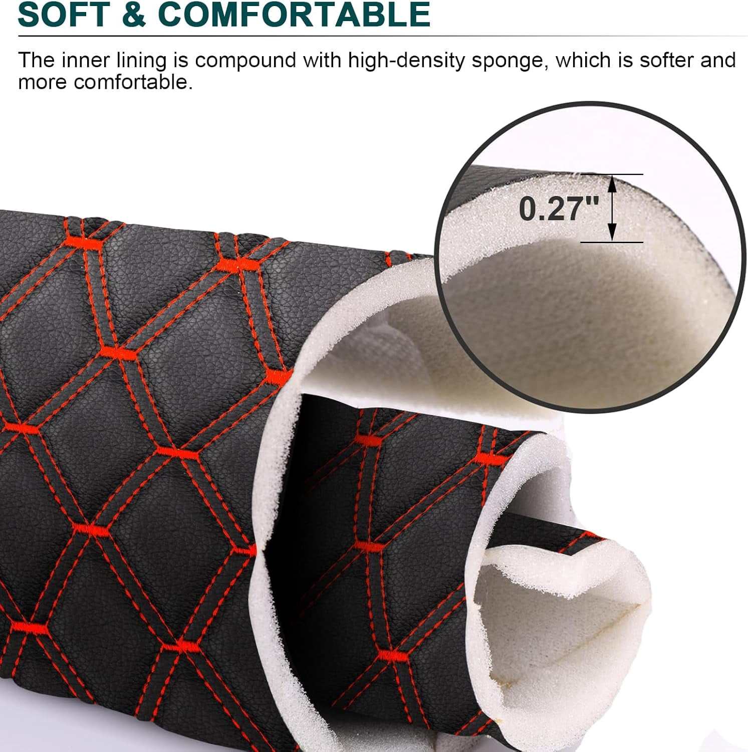 63" W Faux Leather Vinyl Fabric Waterproof Diamond Quilted Upholstery Material for Auto Headliners Car Seats Door Panel Furniture Sofa Chair DIY Black 4 Yard