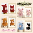thumbnail image 5 of Toddler Winter Knitted Hat Earflap Hood Scarves Caps Lined Hat Scarf Sets for Kids Baby, 5 of 5
