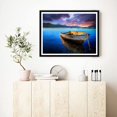 thumbnail image 4 of 5D Diamond Painting Kits Ferry, Diamond Painting Mountain Art, Paint By Numbers Full Round Drill Rhinestone Craft Canvas para decoración de pared 12x16inch, 4 of 5