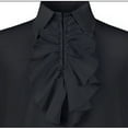 thumbnail image 6 of Womens Victorian Long Sleeve Pirate Shirt Ruffle Collared Blouse Vintage Gothic Medieval Renaissance Tops, 6 of 6
