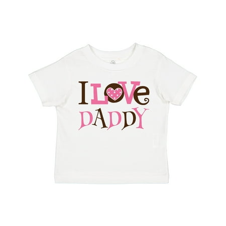 

Inktastic I Love Daddy Cute Gift Toddler Toddler Girl T-Shirt