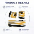 thumbnail image 3 of Sweat Band Set Sports Terry Cloth Headband Wristband Set 8"x2" Moisture Wicking Sweat Absorbing Head Band Yellow, 3 of 7