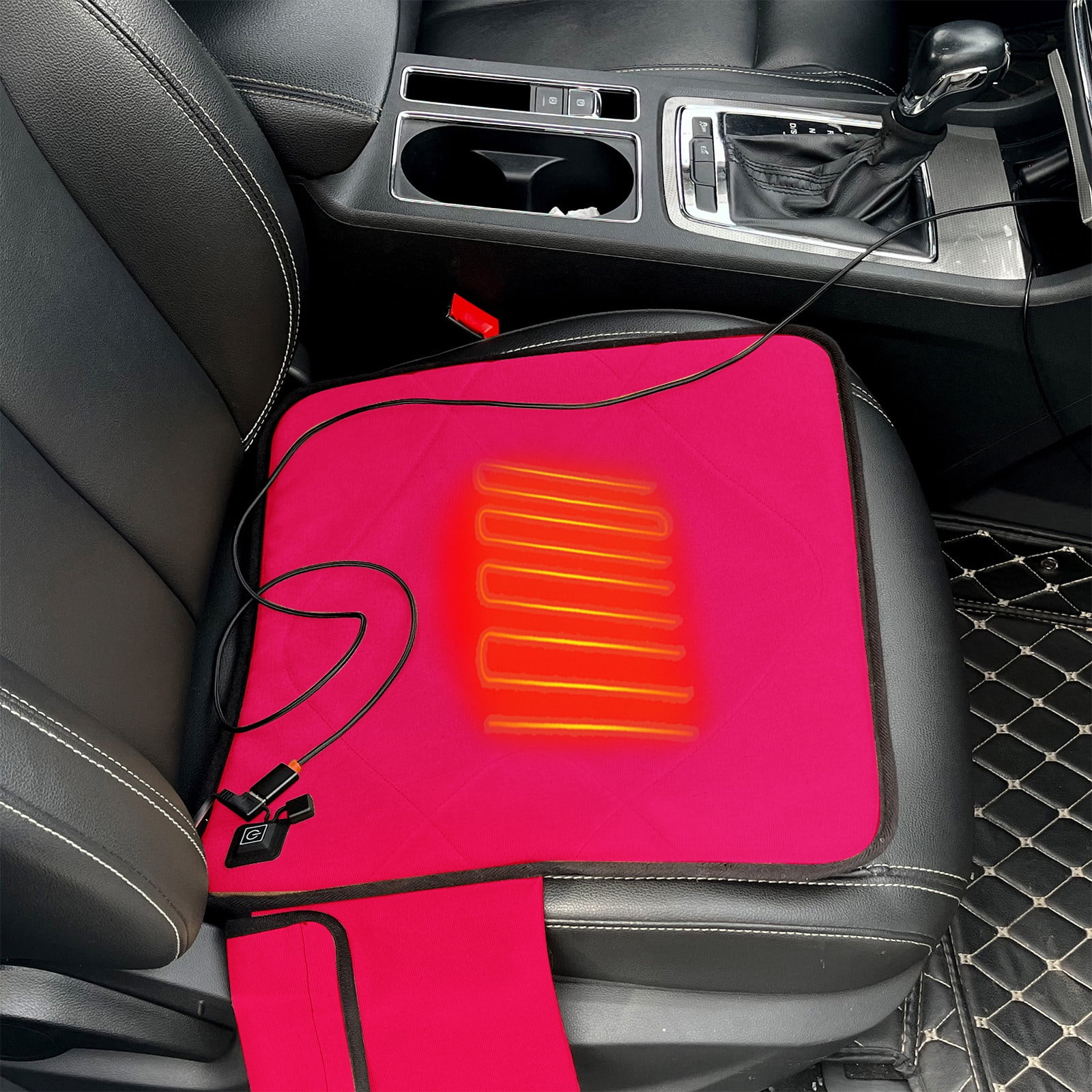 Wovilon USB Heating Seat Cushion,Portable Heated Seat Cushion,Car Heated Seat Cover Foldable Heating Pad With 3 Temperature For Fishing, Hunting