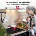 thumbnail image 6 of GASLAND 21 in 2 Elements Radiant Electric Cooktop with 9 Heating Levels, Smooth Surface, 240V, 6 of 10