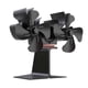 thumbnail image 4 of Ventilador de doble cabezal, estufa de calor con ventilador, 8 , aleación de aluminio, negro, duradero, multiusos, quemador de troncos de bajo, 4 of 9