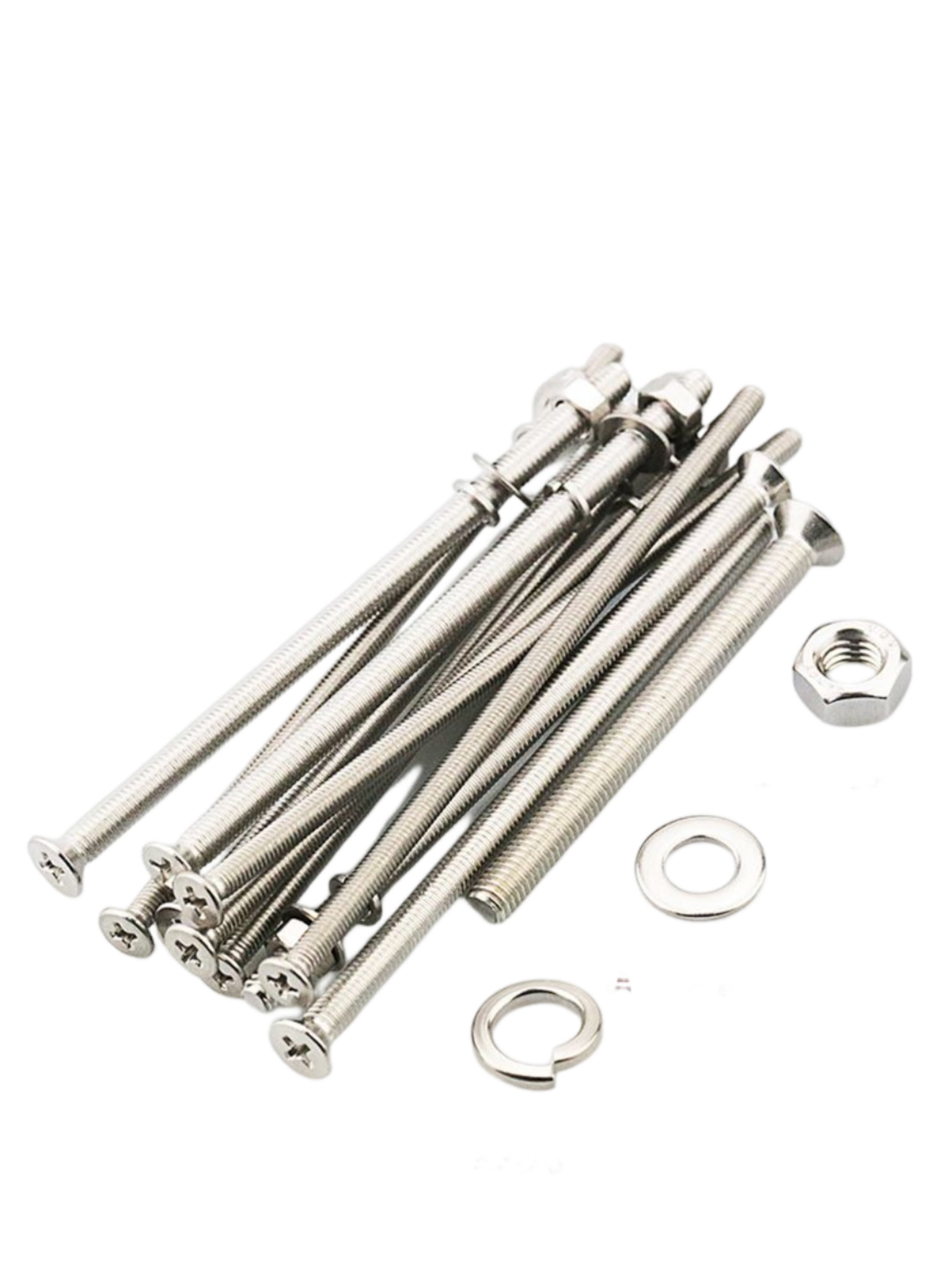 (20PCS) 304 Stainless Steel Extended Countersunk Head Combination Flat Head Screws M3.5X10mm.
