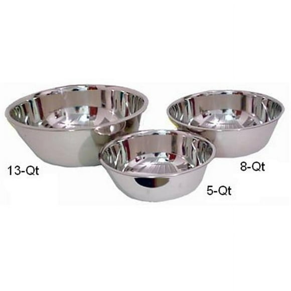 Lindy s 48D13 Bol à Mélanger en Acier Inoxydable Extra Lourd de 13 Pintes