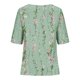 thumbnail image 3 of Tops de Lino para Mujeres Imprimir Suéter Cuello Redondo Manga Corta Superior Poliéster, Blusa de Moda Casual para la Primavera Y el Verano, 3 of 5