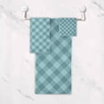 thumbnail image 4 of Coolnut 3 PCS Towel Dark Green Plaid Cotton Bath Towel Set (1 Bath Towel, 1 Hand Towel, 1 Washcloth) for Bathroom, Super Soft and Quick Dry Towels, 4 of 6
