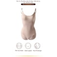 thumbnail image 3 of Women Waist Trainer Bodysuit Slim Full Body Shapewear Seamless Round Neck Jumpsuits Tummy Control Tops, 3 of 6