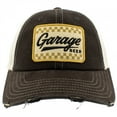 thumbnail image 2 of Garage Beer Distressed Orville Stone-Black Adjustable Hat, 2 of 6