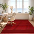 thumbnail image 3 of Design&I 8'x10' Washable Area Rug Plush Look Subtle Tonal Stripe Bands Minimalist Detailing Solid Flowing Dynamic for Dining Room, Large Office, Lounge, Snag-Free, 3 of 7