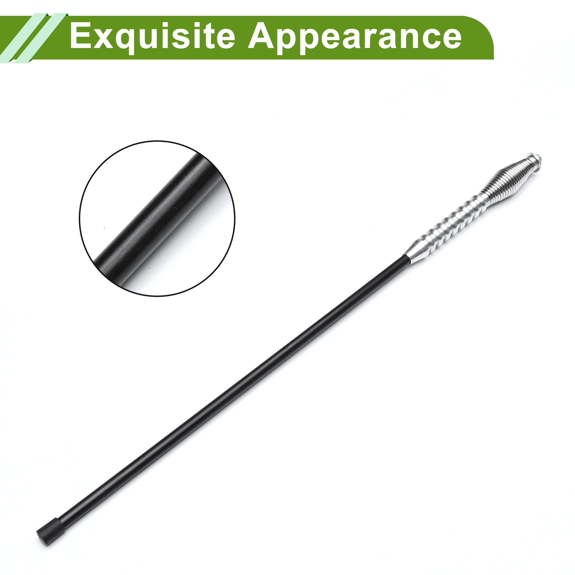 Unique Bargains Universal 17.7" Clipped Dummy Antenna Black Silver 21.7"