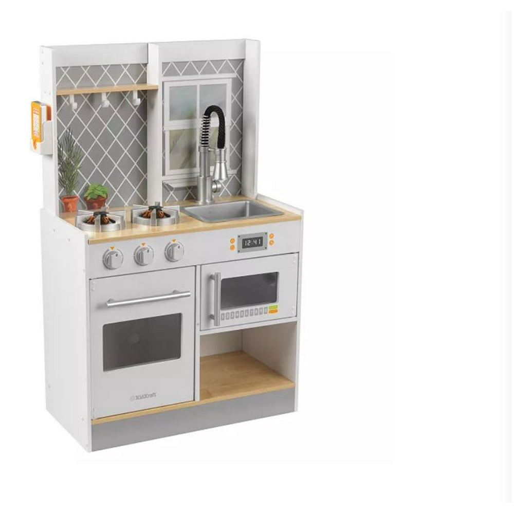 mark deluxe wooden kitchen play center